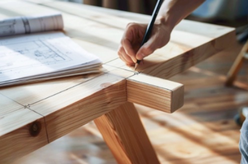 金屬與木材組裝